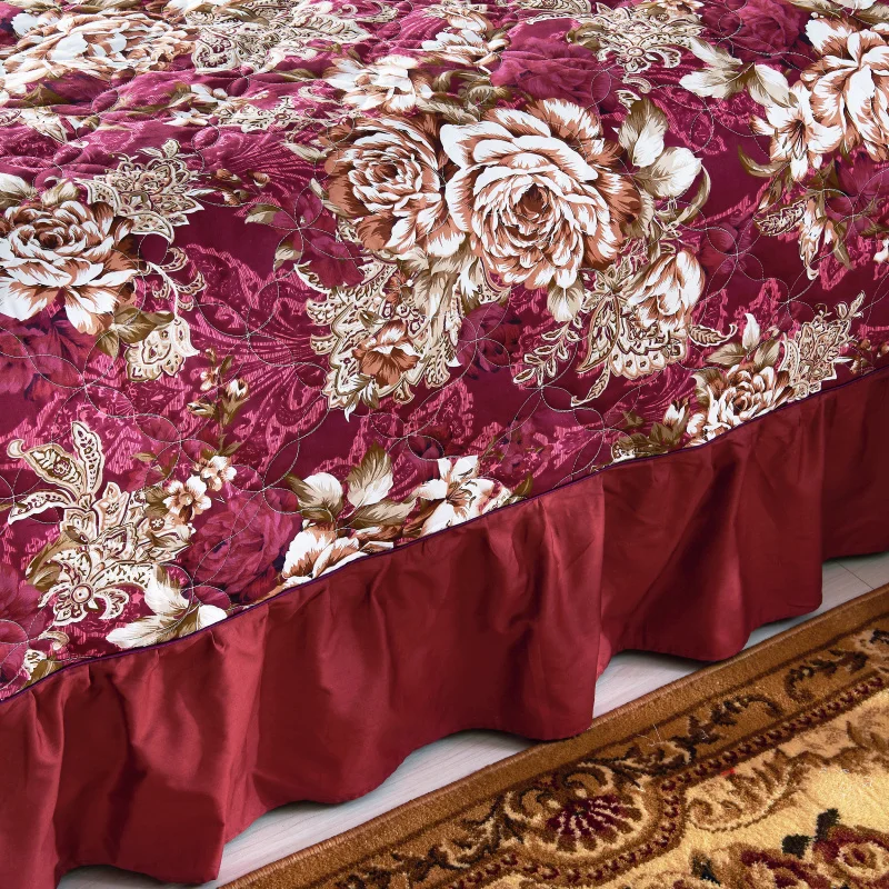 Хлопковое мягкое постельное белье queen King size постельного белья стеганая Толстая покрывало одеяло покрывало простынь и наволочками, Комплект постельного белья для очень больших и 4/6 шт