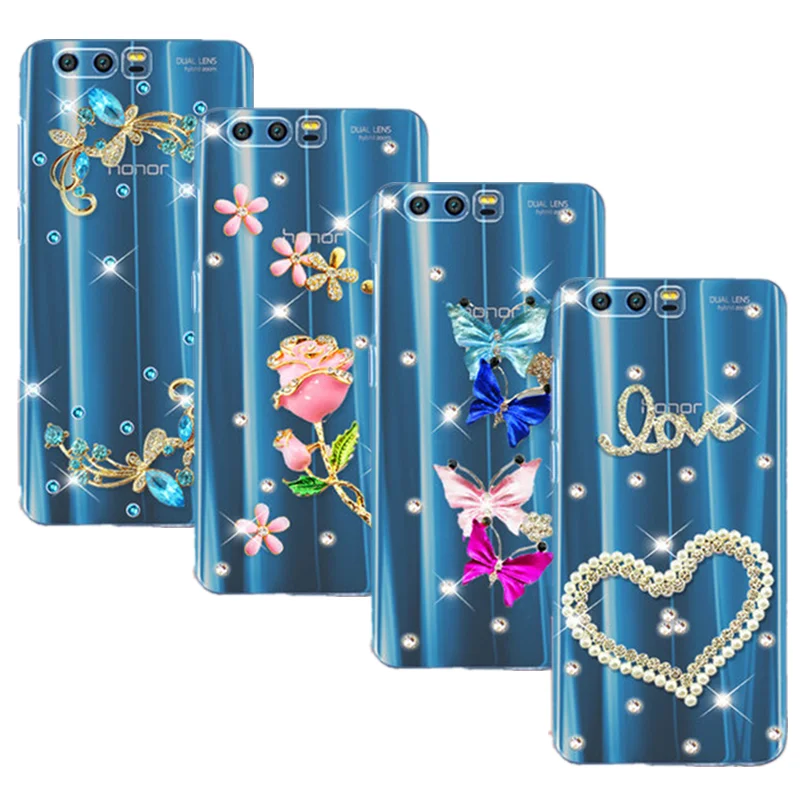 Чехол со стразами для Huawei Honor 20, 10 lite, 9X, 8A, 8S, 8C, 8X, 7C, 7A pro, Y9, Y5, Y6, Y7 Prime 2018, P smart, Y9 2019