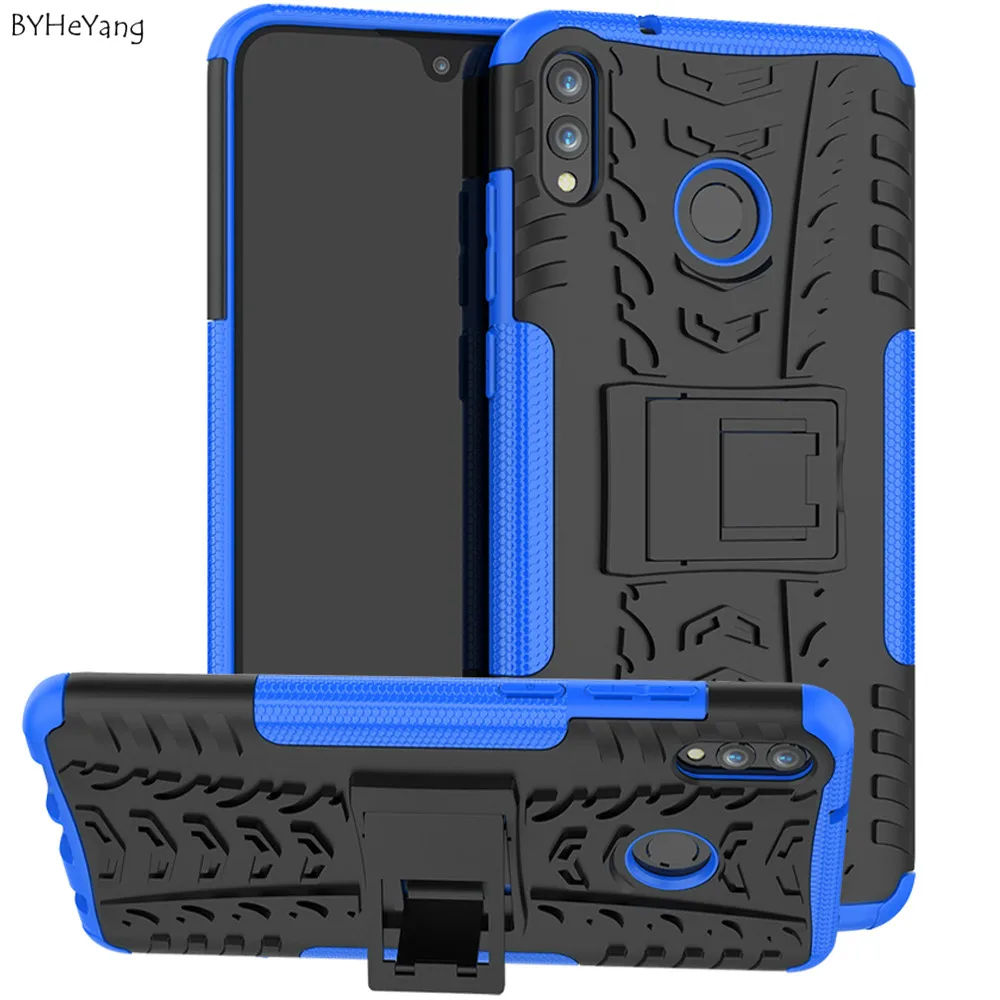BYHeYang For Huawei Honor 8X Max Case PC+TPU Armor Luxury Heavy Duty Kickstand Cover 8xmax Bumper |
