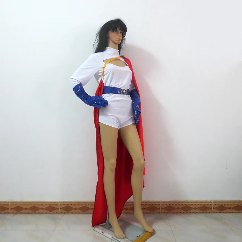 Женский костюм супергероя Zentai кошки Power Girl для рождественской вечеринки униформа