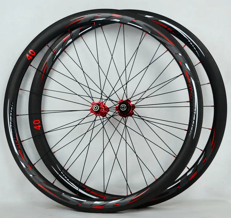 700C углерода Дорожные велосипеды колеса шоссейные колеса rim38/40/50/55 мм глубина довод Трубчатые шоссейные колеса UD 3Kbias