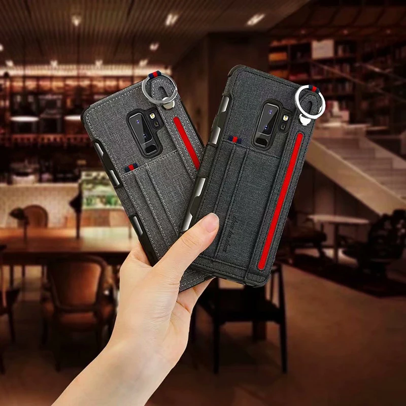 ProElite держатель для карт кошелек Подставка для ключей чехол для samsung S9 S8 Plus Роскошный Полный Корпус Подвесной чехол для samsung Note 8