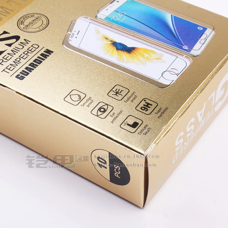 Бумажная упаковочная коробка упаковка для iPhone6/6 p 7/7p Samsung S7 edge защиты экрана из