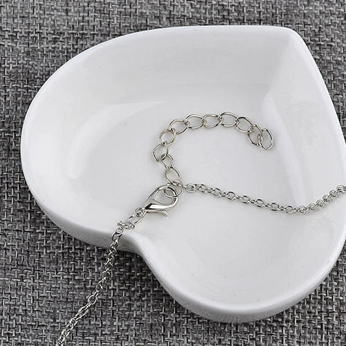 Женская Мода Серебряный Позолоченный Кулон В Форме Сердца Ожерелье Ювелирные