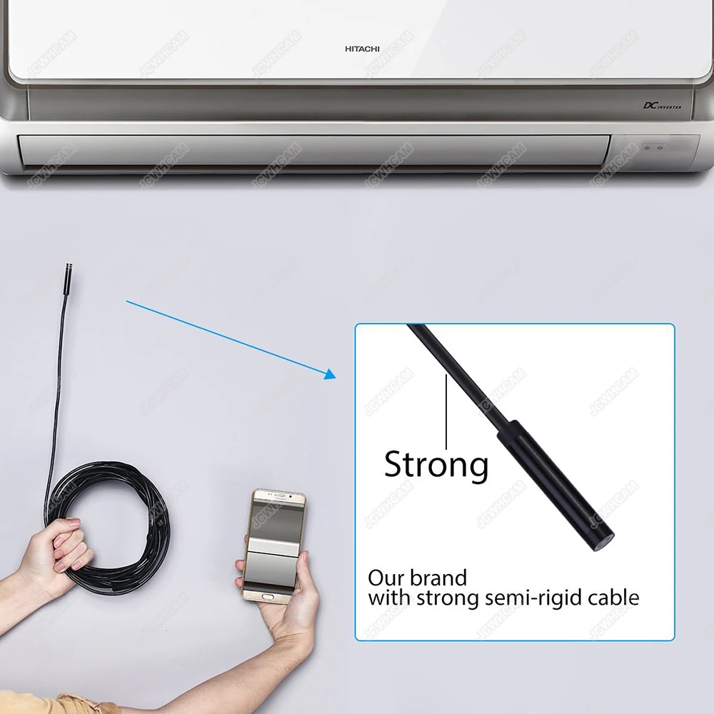 IP68 HD 10 м 8LED полу жесткий кабель эндоскоп для IOS Mac Windows камера wifi наблюдения 2 3 5