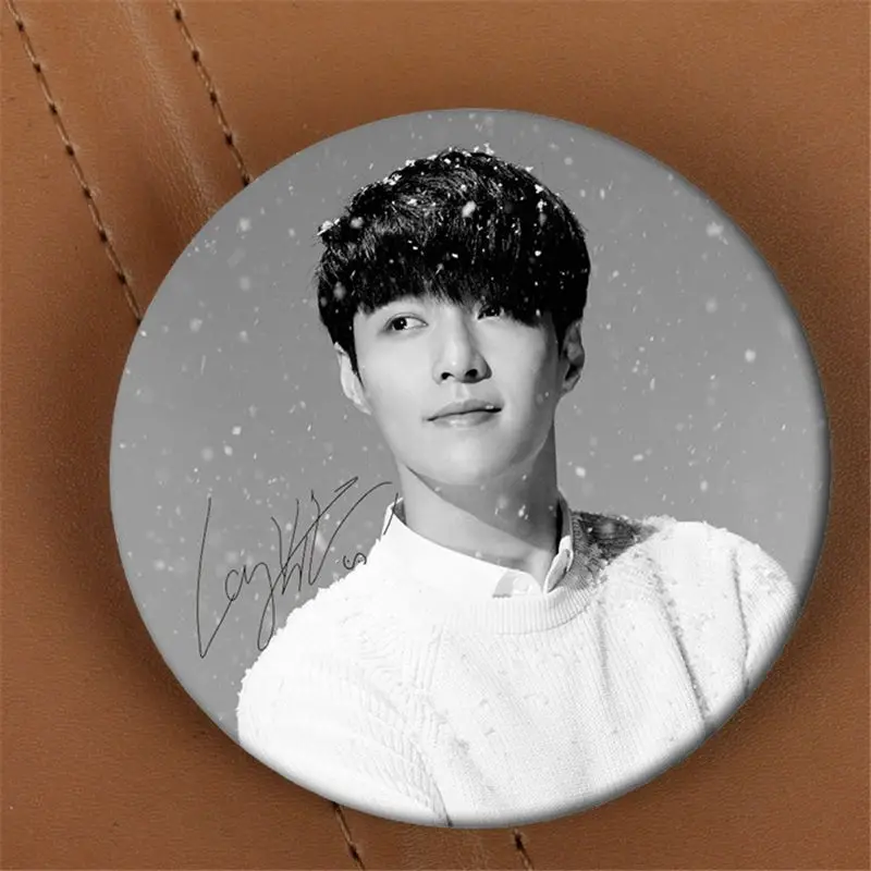 Youpop EXO EXO-K EXO-M поет для вас альбом брошь K-POP значок аксессуары для одежды шляпа украшение для рюкзака HZ1747 - Окраска металла: LAY