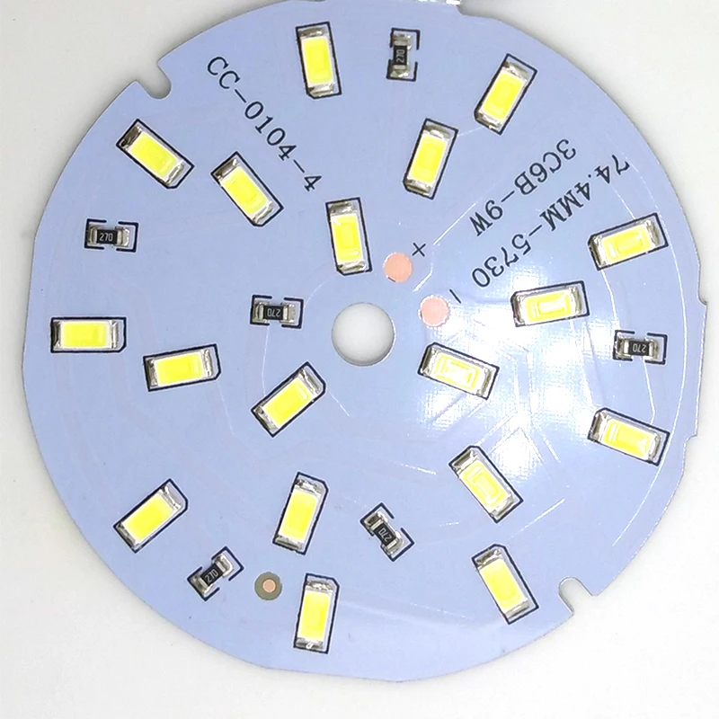 Сверхъяркая Светодиодная лампа SMD5730 4 шт./лот 12 В постоянного тока 9 Вт с