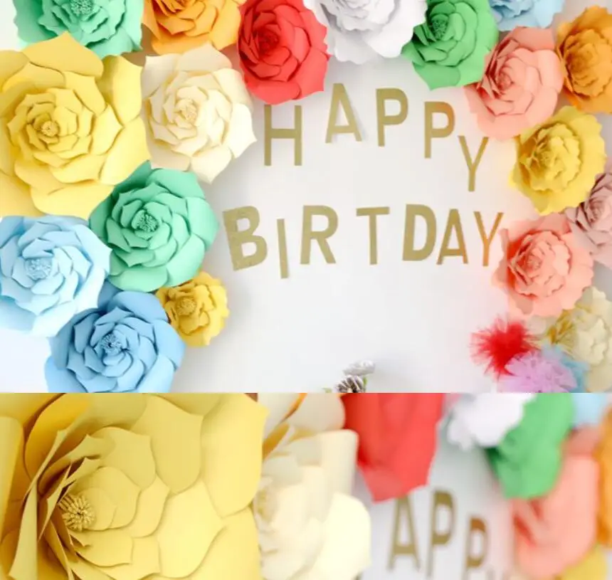 2 шт. декоративные бумажные цветы для девичника 20 см | Дом и сад