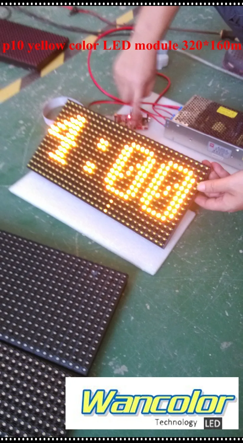Заводская цена Супер низкая p10 наружный Желтый цветной дисплей Электронная