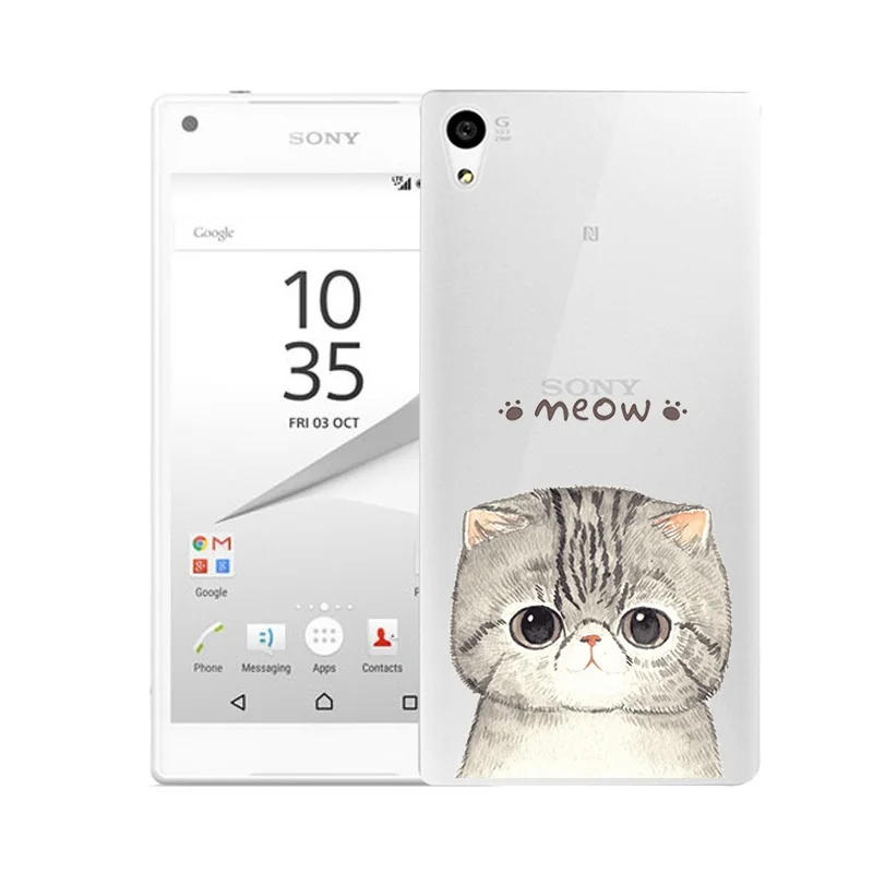 Qmswei ТПУ прозрачный мягкий чехол для телефона sony Z3 Z2 Z5 Z4 силиконовый цветочным