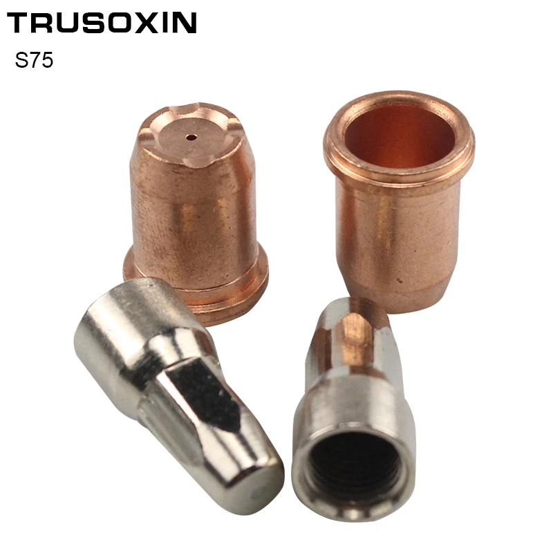 Electrode PR0117 5pcs 1.0MM/1.2MM Nozzle PD0114 and 5pcs Per Lot for S75 Cutting Torch Plasma Cutting Consumables