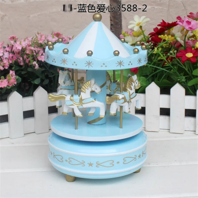 Деревянная игрушка Кандис го музыкальная шкатулка из дерева карусель лошадь