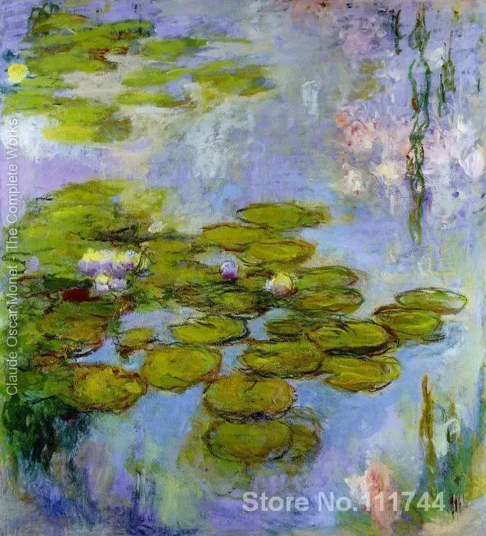 

office art Water Lilies famous Claude Monet paintings Hand painted High quality