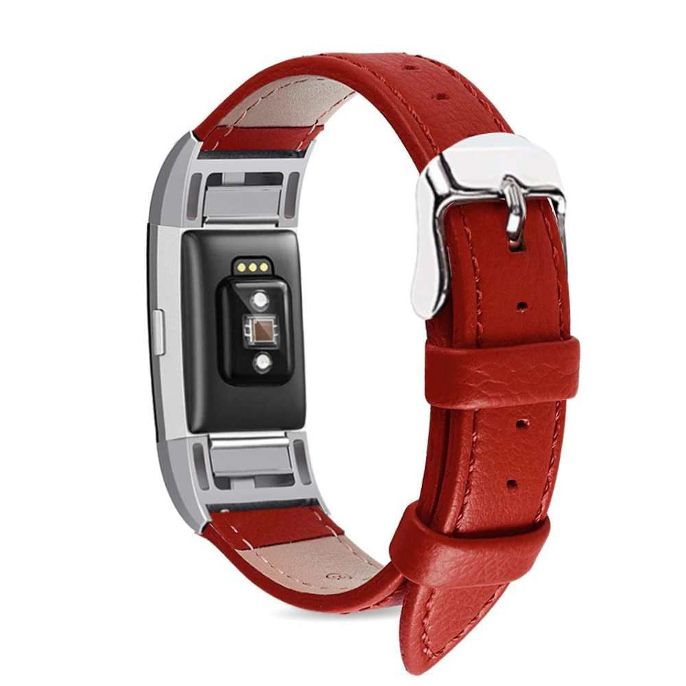 5 цветов кожаный ремешок для Fitbit заряд 2 замена Браслет браслета Charge Smart
