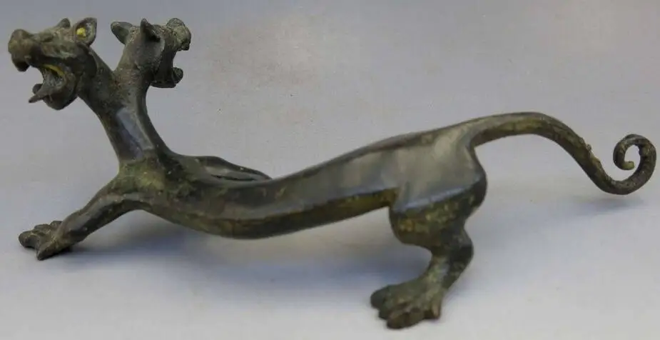 Китайская Бронзовая медная резная статуя дракона | Дом и сад