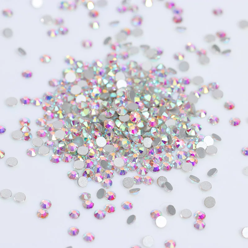 AB цветные Стразы для ногтей плоские задние разноцветные 3D DIY украшения