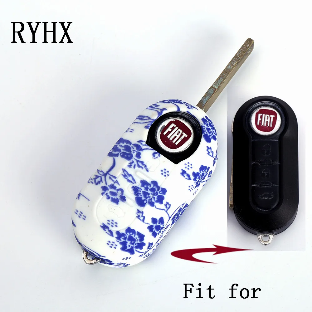 3 кнопки силиконовые автомобильные дистанционные брелоки оболочки крышки для Fiat