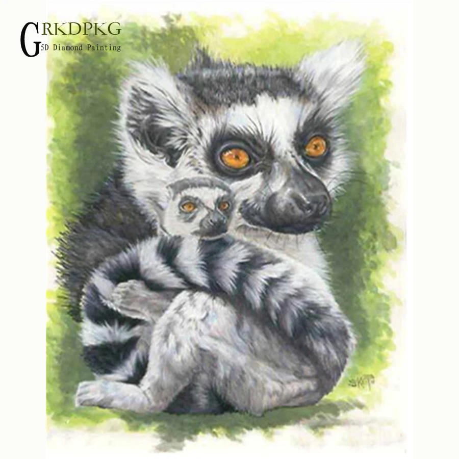 Кольцо хвостовое monkey5d diy Алмазная картина полностью квадратная вышивка