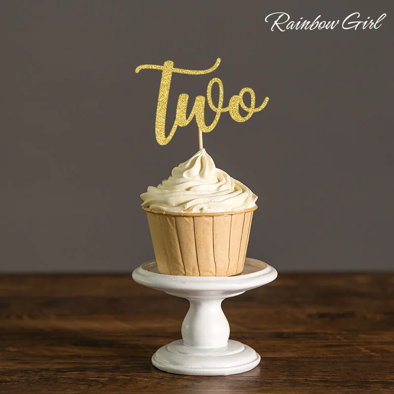 

Топперы для капкейков, золотистые/серебристые, с блестками, для мальчиков и девочек, украшения для дня рождения, 10 шт. в наборе