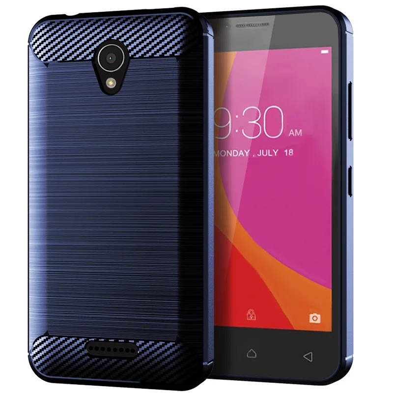 Защитный чехол из ТПУ Для Lenovo A1010 Мягкая силиконовая задняя крышка углеродного