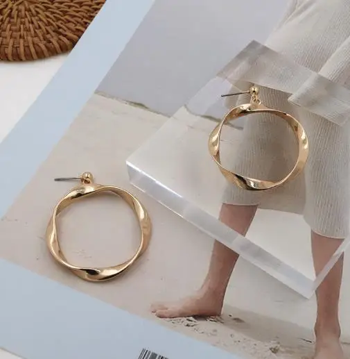 Бесплатная доставка модные ювелирные изделия серьги неправильной формы в стиле