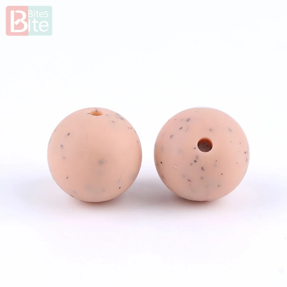 Beads Peachy Детские Силиконовые Бусины, 20 шт., гранит, жевательный Перл, силиконовые детские товары, Круглый бисер, силиконовый Прорезыватель для зубов - Цвет: Beads Peachy