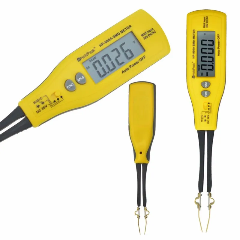 HoldPeak DC Vlotage Resistance Capacitance SMD Tester Meter Professional SMT component Digital Multimeter 990A | Инструменты