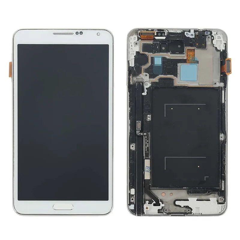N9005 ЖК дисплей для samsung Galaxy Note 3 дисплей сенсорный экран дигитайзер Рамка Кнопка Домой N9005 дисплей для samsung note 3 ЖК