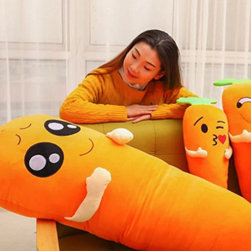 45 см Kawaii морковь мягкие плюшевые животные Мультяшные детские игрушки для девочек