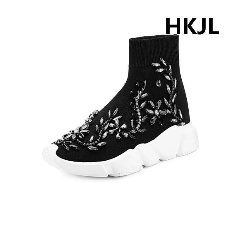 Носки ручной работы HKJL2019 повседневные эластичные носки с высоким берцем на