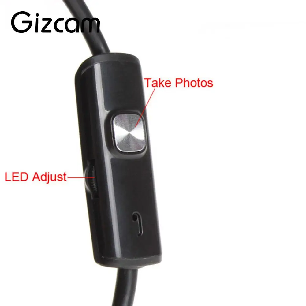Камера Эндоскоп Gizcam водонепроницаемая камера Бороскоп с микро usb 7 мм 1 м|camera