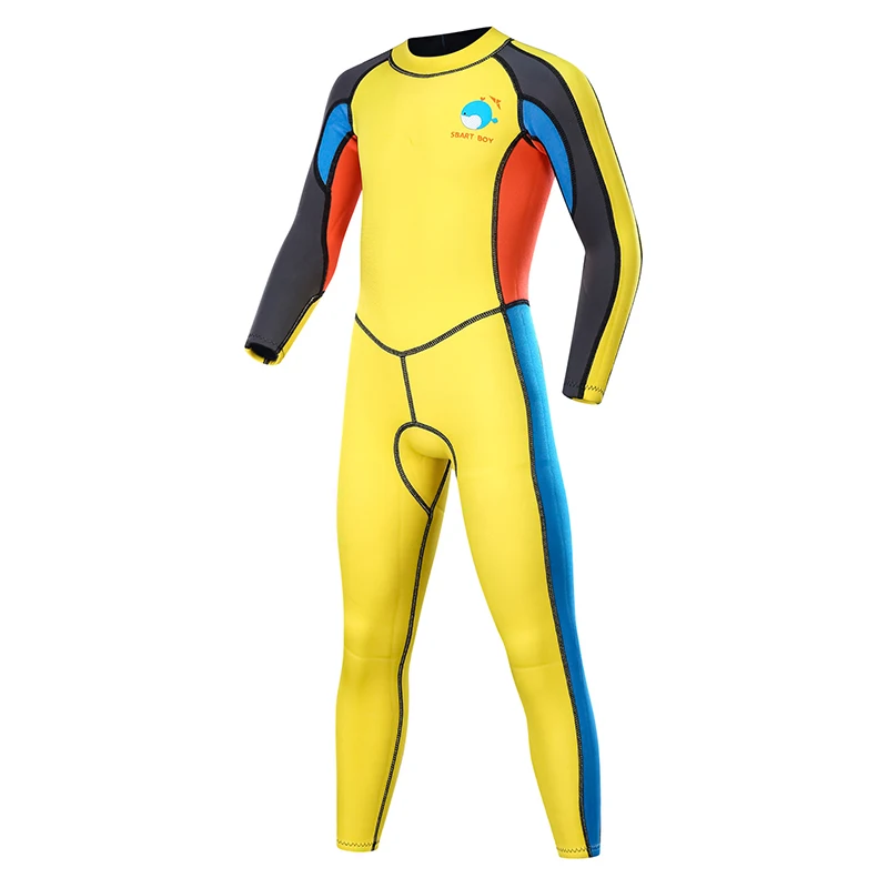 2мм гидрокостюм для детей Neoprene Girls Boys Swimsuit One Piece для дайвинга, серфинга, подводной охоты и триатлона roupa de mergulho on.