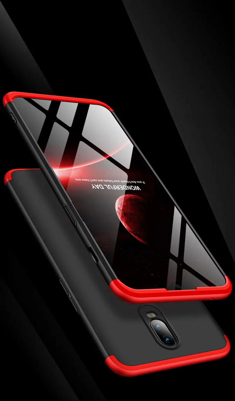 3-в-1 полный Защитный чехол для oneplus 6 T чехол на весь корпус чехол для задней крышки для One Plus 6 t oneplus 6 T 1+ 6 T жесткий чехол