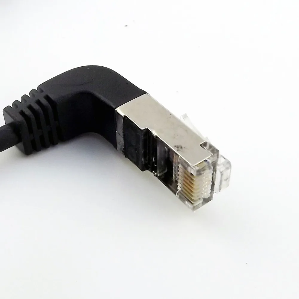 20x Ethernet LAN сетевой RJ45 мужской вниз угловой к женскому панельному креплению
