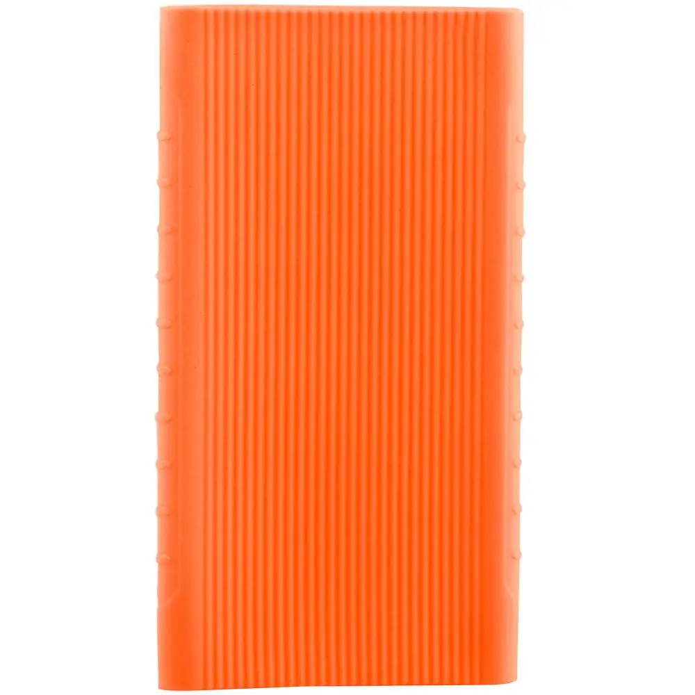 Orange Силиконовый чехол для Xiaomi power Bank 5000mAh PLM10ZM/NDA-02-AM резиновый чехол для портативного внешнего аккумулятора - Цвет: Orange
