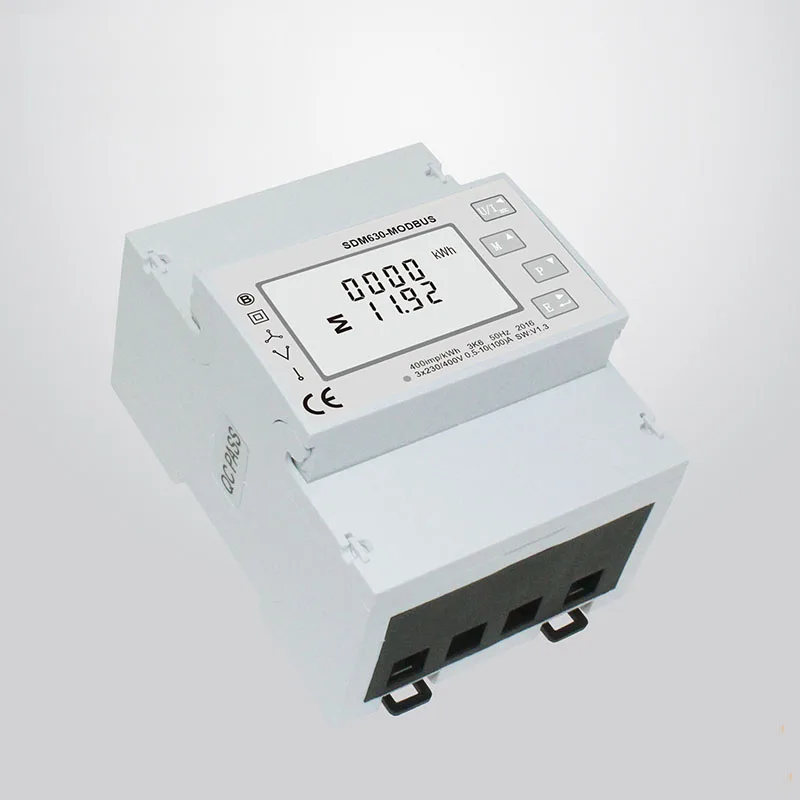 Солнечной энергии PV замер SDM630 Modbus трехфазный счетчик AC230V/400 В din рейку