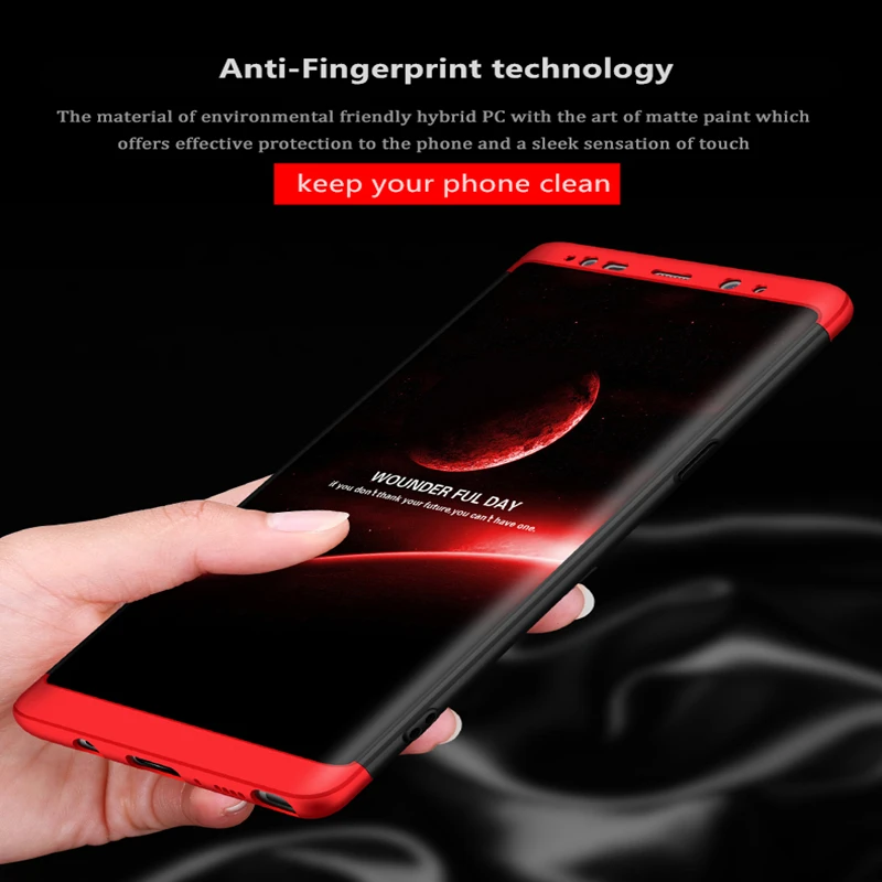 360 Degree Protection Cases for Samsung S7 Edge case matte PC full body For galaxy note8 s8 Plus whith Screen Protector |