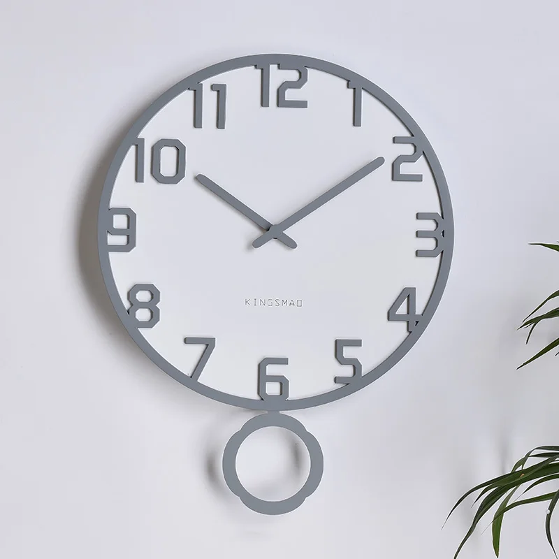 Деревянные настенные часы в скандинавском стиле простые бесшумные украшения для