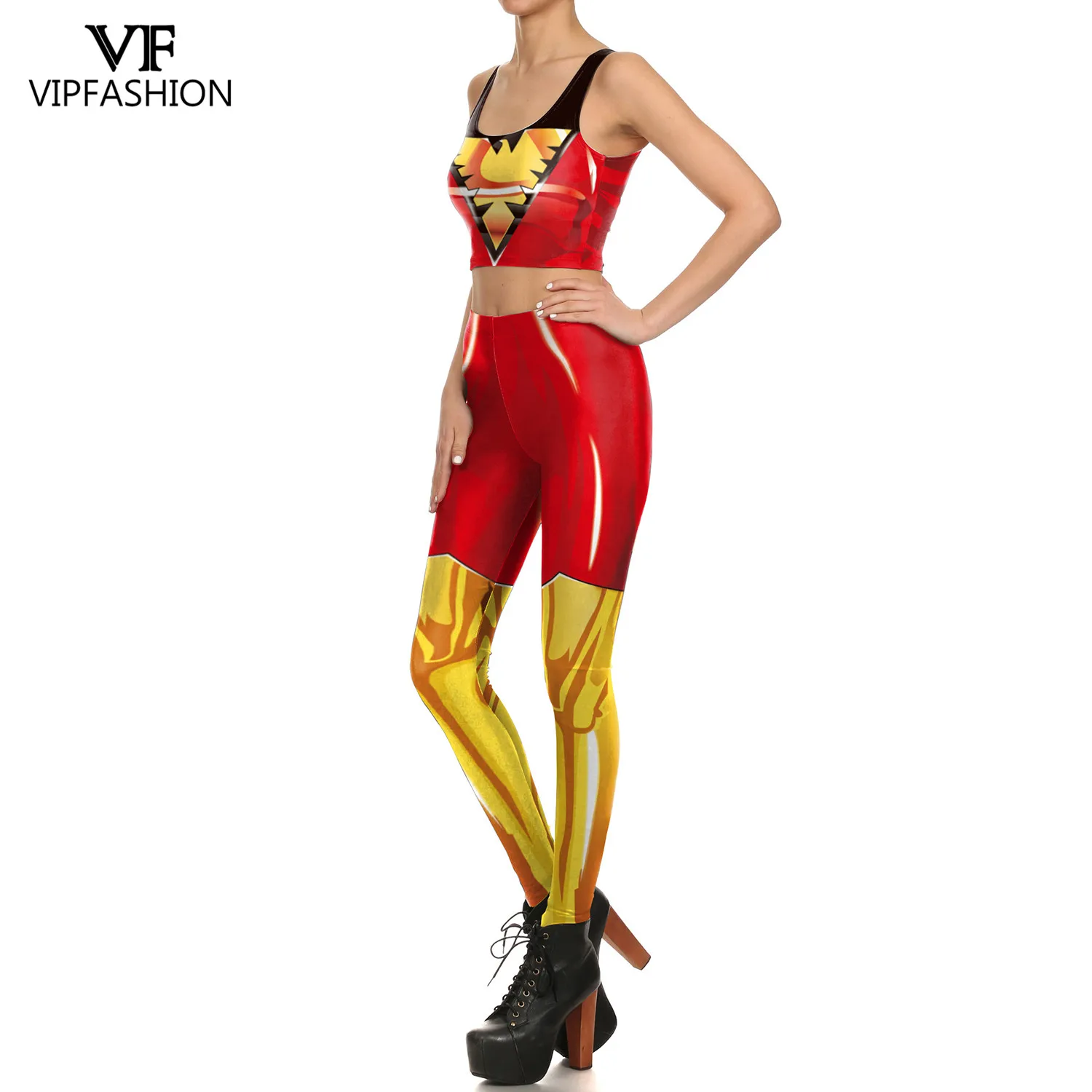 VIP модная новинка Marvel супергерой X-men Rogue косплей 3D Феникс Печатный X-men Battlesuit для женщин Леггинсы Тренажерный Зал Фитнес Леггинсы