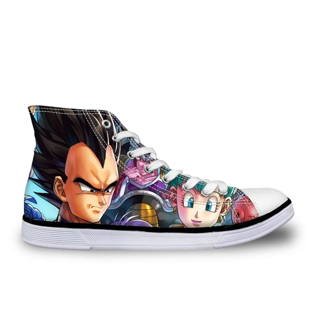 ELVISWORDS Dragon Ball Z Супер Вулканизированная Мужская обувь Потрясающие высокие Гоку удобные повседневные спортивные крутые обувь для мужчин мальчиков
