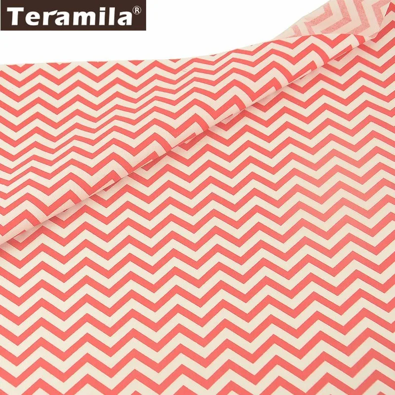 Teramila 100% хлопчатобумажная ткань твиловый материал для шитья волнистый дизайн