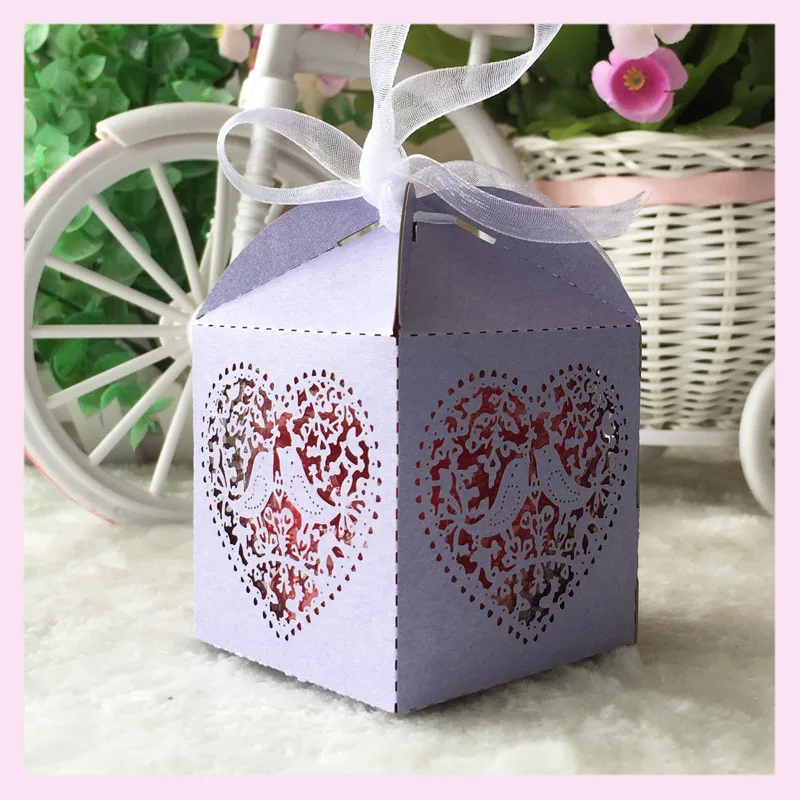 50 шт./лот &quotмалыш птица&quot Свадебные сувениры мини мешки для пирожных свадебные