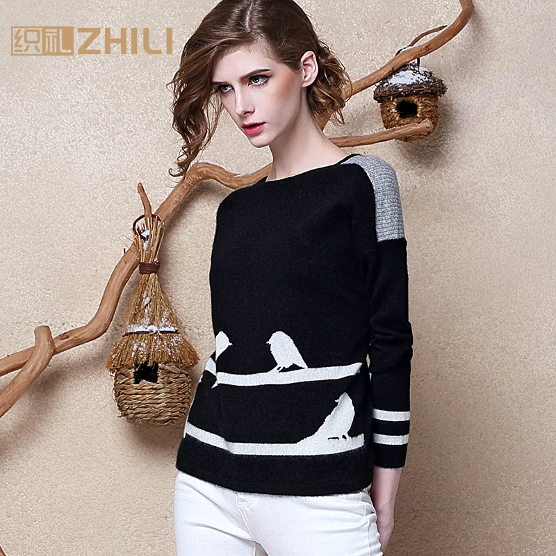 100% Pure Cashmere Sweaters Women Winter Warm Pullovers 2017 New Hot Sale O-neck Sweater Standard Pullover for girls | Женская одежда