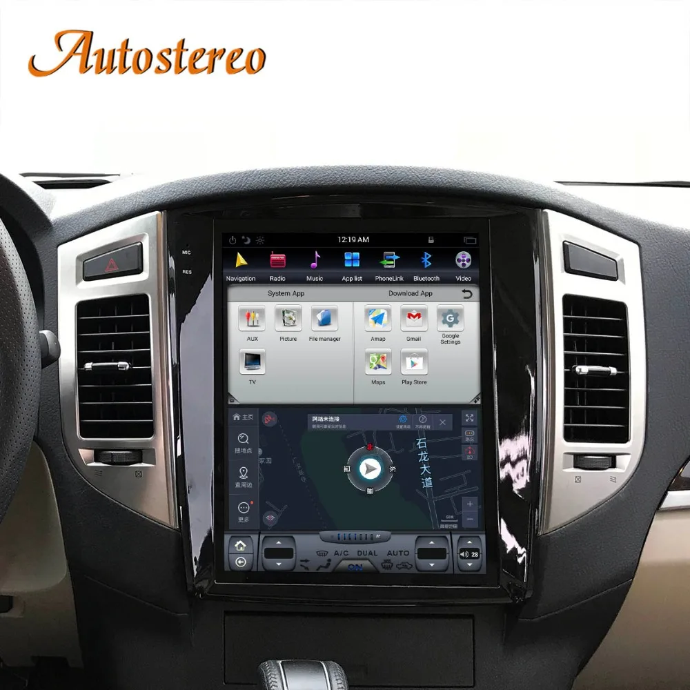 Android 7,1 Tesla стиль автомобиля gps навигация для MITSUBISHI PAJERO V97 V93 Shogun Montero 2006+ Мультимедиа Радио магнитофон ips