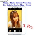 3 шт.лот, для Letv LeEco Le Max 1 One Max1 X900 HD ПрозрачнаяАнтибликовая матовая защитная пленка для переднего экрана, защитная пленка