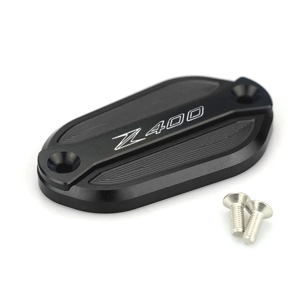 Z400 Black Мотоцикл CNC алюминиевый передний тормоз резервуар жидкость крышка бака Крышка для KAWASAKI NINJA 400 Z400 модифицированные аксессуары - Цвет: Z400 Black