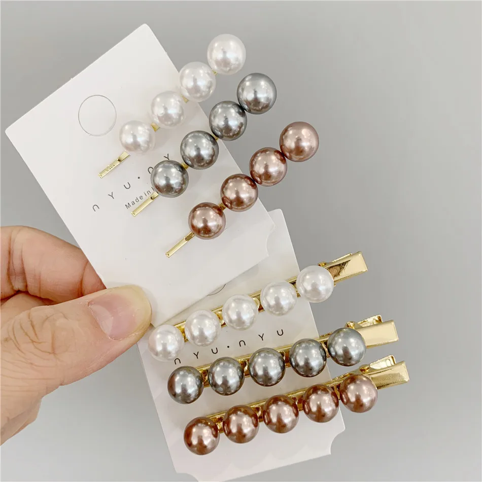 Заколки для девочек металлические заколки волос с жемчугом ювелирные аксессуары