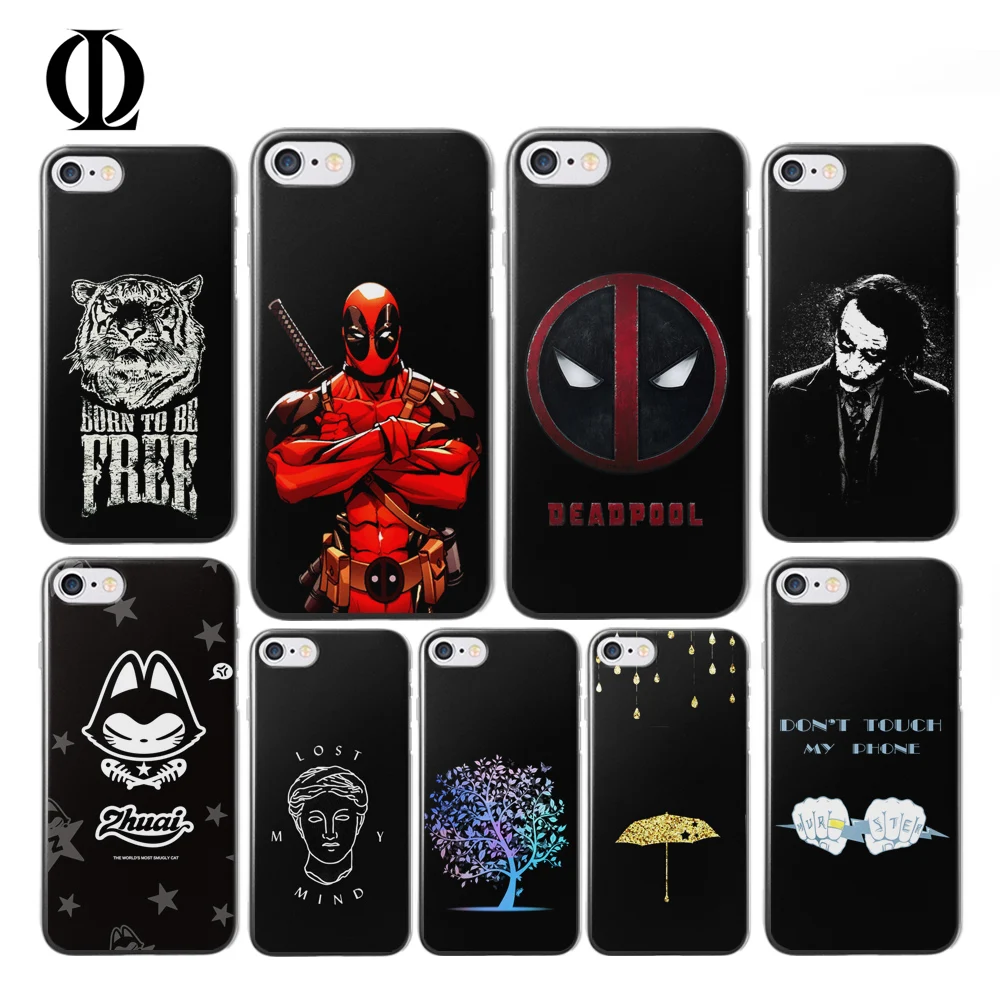 Для Apple iPhone 7 8 Plus Black Series TPU чехол для 5 5S SE 6 Чехол Новые поступления Fundas iphone х