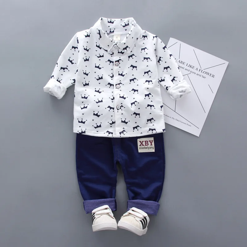 Baby Boys Clothes Clothing Sets Summer Spring long sleeve track suit kids 2 piece set For boy Sport Wear Casual Costume 1 year |