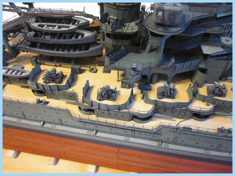 DIY Бумажная модель 1:250 USS Arizona линкор Императорский японский темно-синий собрать бумажное ремесло 3D головоломка модель набор игрушек для детей
